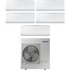Samsung Climatizzatore Condizionatore Samsung Penta Split Inverter serie CEBU S2 7+7+9+12+12 con AJ100TXJ5KG R-32 Wi-Fi Integrato 7000+7000+9000+12000+12000