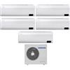 Samsung Climatizzatore Condizionatore Samsung Penta Split Inverter serie CEBU S2 7+9+9+9+9 con AJ100TXJ5KG R-32 Wi-Fi Integrato 7000+9000+9000+9000+9000
