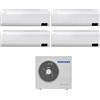 Samsung Climatizzatore Condizionatore Samsung Quadri Split Inverter serie WINDFREE AVANT 7+9+12+12 btu con AJ080TXJ4KG R-32 Wi-Fi Integrato 7000+9000+12000+12000 - Novità