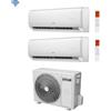 FERROLI Climatizzatore Condizionatore Dual Split Inverter Ferroli Giada M 9000+12000 btu con 21-3 Wi-Fi Integrato Alexa e Google HOME 9+12 - NOVITA