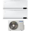 Samsung Climatizzatore Condizionatore Dual Split Inverter Samsung Serie CEBU 12000+12000 btu con AJ050TXJ2KG/EU A+++ Wi-Fi 12+12 - NOVITA'