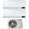 Samsung Climatizzatore Condizionatore Dual Split Inverter Samsung Serie CEBU 9000+9000 btu con AJ040TXJ2KG/EU A+++ Wi-Fi 9+9 - NOVITA'