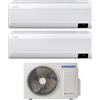 Samsung Climatizzatore Condizionatore Dual Split Inverter Samsung Serie Windfree Elite 9000+12000 btu con AJ050TXJ2KG/EU A+++ Wi-Fi 9+12 R-32 - NOVITA'