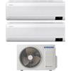 Samsung Climatizzatore Condizionatore Dual Split Inverter Samsung Serie Windfree Elite 9000+9000 btu con AJ050TXJ2KG/EU A+++ Wi-Fi 9+9 R-32 - NOVITA'