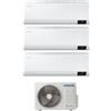 Samsung Climatizzatore Condizionatore Trial Split Inverter Samsung Serie Windfree Avant 9000+12000+12000 btu con AJ068TXJ3KG A++ Wi-Fi 9+12+12 R-32 - NOVITA'