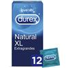 Durex XL DUREX NATURAL 12 UDS