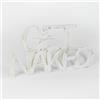 Declea Targa in Legno da appoggio con Scritta Get Naked - Decorazione da appoggio Ideale per Il Bagno, Scritta Decorativa Fatta a Mano Arredo Decorazione