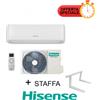 Hisense Climatizzatore Hisense Serie EASY SMART 9000 BTU + Staffa Inverter CA25YR03G + CA25YR03W R-32 Wi-Fi Optional