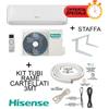 Hisense Climatizzatore Hisense EASY SMART 9000 BTU + Staffa + Kit Rame 3MT Cartellati Inverter R-32 Wi-Fi Optional
