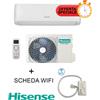 Hisense Climatizzatore Hisense 18000 Btu + SCHEDA WIFI W4GX Inverter Serie EASY SMART CA50XS1AG + CA50XS1AW R-32 Wi-Fi Optional