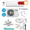 Hisense Climatizzatore Hisense 12000 Btu + Staffa + Kit Tubi Rame 3MT CD35YR3CG/CD35YR3CW Inverter R32 A++/A+ Wifi Integrato