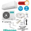Hisense Climatizzatore Hisense HI COMFORT 12000 Btu + Staffa + Kit Tubi Rame 3MT Cartellati Inverter R32 A++/A+ Wifi Integrato