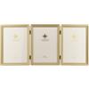 Lawrence Frames Cornice con modello con bordo perlinato, 12,7 x 17,8 cm, tripla, oro satinato