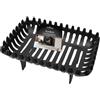 JVL Arden - Griglia per Legna da Camino, in ghisa, 37 x 27 x 16 cm, Colore: Nero