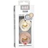 BIBS Set Di 2 Ciucci Bibs Colour Avorio e Rosa Cipria 6-18 m
