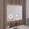 Specchio da bagno quadrato con luce frontale Svizzera 70x80 - LEDIMEX