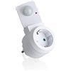 SEBSON Presa intermedia con Sensore di Movimento PIR 230V, Adattatore girevole Spina programmabile, max. 1000W, adatto per LED