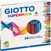 Giotto Pastello Supermina - Mina 3,8 Mm - Colori Assortiti - Astuccio 24 Pezzi - Giotto 235800