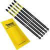 SabreCut 5 x SabreCut SCPZ1152_5 152 mm PZ1 Set di punte per cacciavite a impatto magnetico Pozi Pozidriv Heavy Duty compatibile con Dewalt Milwaukee Bosch Makita e altro
