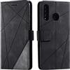 SONWO Cover per Huawei P30 Lite, Flip Caso in PU Pelle Case Cover Portafoglio Custodia per Huawei P30 Lite, [Kickstand] [Slot per Schede], Nero