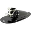 Pxyelec Spina Jack di Uscita Ingresso Pickup Stile Barca da 1/4 (6,35mm) per FD Strat, Parti di Ricambio Chitarra Elettrica Mono (Nero)
