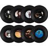 Wenrou 8 Pezzo Decorazione Da Parete Per Dischi In Vinile, Decorazioni Da Parete Per Musica Da Record, Decorazioni Musicali Decorazione Record, Per Decorare Bar, Caffè, Casa (7 pollici, modello casuale)