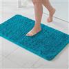 MIULEE 1 Pezzo Tappeto in Microfibra 4 CM Lungo Anti-scivolo Assorbimento dell'acqua Morbido Tappetino da Bagno per Porte d'ingresso Corridoio Doccia Soggiorno 70x120 CM Blu Verde