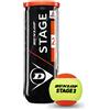 Dunlop 601343 Palla da Tennis Stage 2, Orange, 60 Buckety, Multicolore