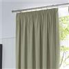 Fusion Dijon - Coppia di tende oscuranti e termiche con pieghe a matita, 229 x 229 cm, colore: Verde