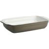 CREALYS 512731 - Pirofila per sformati, in Ceramica, Squadrata, 31 x 18,5 x 5,5 cm, Marrone Talpa