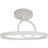 V-TAC VT-7907 Lampadario LED moderno 2 Cerchi 38W in Metallo corpo Bianco 50*20cm luce 4000K - 14985