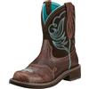 ARIAT Heritage Dapper Fatbaby Western Boot-Stivali da Donna in Pelle, Marrone, 38.5 EU