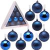 Christmas Concepts® Confezione di Palline di Albero di Natale da 10-60 mm - Baubles Decorati Lucidi, opachi e Glitterati ... (Blu Notte)
