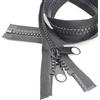 YaHoGa 254 cm # 10 grande chiusura lampo divisibile in plastica con doppia chiusura lampo per coprire il sacco a pelo (DP 254 cm)