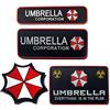 ODSS Resident Evil Umbrella Corporation PVC Patch Badge Emblema Applique Patch Gancio Patch per Abbigliamento Zaino Accessori Bracciale 4 Pezzi