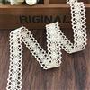 DAHI Nastro di pizzo beige, 26 m, in cotone, decorativo, 2 cm, vintage, bordo in pizzo, per lavori di cucito, matrimonio, scrapbooking, confezione regalo (2 cm, 26 m, beige)