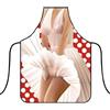 WOO GIRL - Grembiule da cucina con nastro sul collo per allacciare, impermeabile, 73 x 57 cm (Monroe)