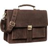 STILORD "Eros" Ventiquattrore Grande Uomo Pelle Vintage Borsa Lavoro Porta Computer 15,6 Pollici Portadocumenti Insegnante Professore Colore:seppia - marrone