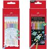 Faber-Castell 205068 - Set di matite colorate metallizzate e pastello, 20 pezzi, infrangibili, per bambini e adulti