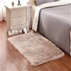 YDFYX Faux Pelliccia di Agnello di Pecora Tappeto,Pelliccia Sintetica Tappeto Vello di Pecora, per Soggiorno, Lunga Pelliccia Morbida, soffice, Tappetino per Il Letto, Divano (Marrone, 80 x 180cm)