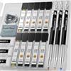 Four Candies 3 portamine da 2 mm, matite 2b, metallo, 120 mine | HB 2H 2B 4B, colore grafite, con gomma e temperino, gomma impastata, temperamatite, accessori per ufficio, scuola, disegno