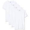 ATHENA Promo Collo O Cotone Bio 8a73 Maglietta, Bianco, L Uomo (lotto di 4 T-SHIRT)