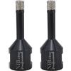 NBB Punta a tazza diamantata con M14, per foratura professionale a secco o ad umido su porcellana , ceramica, piastrelle, granito, marmo,veloce,durevole, per smerigliatrice angolare (2, 8mm)