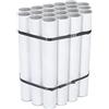 Imballaggi Point 20 TUBI CARTONE con TAPPO PLASTICA SPEDIZIONI POSTALI ALTEZZA 370x50mm DIAMETRO BIANCHI FORMATO A3/A4