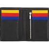 DUDU Portafoglio Uomo Slim di Vera Pelle, Piccolo e Sottile, Porta Soldi e Carte di Credito, Portacarte Compatto con Cerniera Zip Interna, Design Minimal Nero