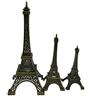 Winterworm Confezione da 3 vintage Torre Eiffel bronzo architettonico 3D Craft Art statua modello replica del famoso ornamento punto di riferimento di Parigi per la decorazione della torta Decor scrivania