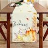 AUAUY Runner da Tavolo con Zucca, Lavabile, Moderno Tovaglia, per Primavera ed Estate, Decorazione per Casa, Bar, Interni, Feste e Vacanze, 40 x 140 cm