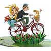 CUT POPUP.COM CUTPOPUP Old Couple - Biglietto Auguri Matrimonio, Biglietto Anniversario, Biglietti per Anniversario, Biglietti Auguri 40 anniversario US8-58 IT