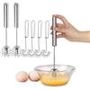 Dancepandas Frusta a Spirale in Acciaio Inox 6PCS Frusta a Mano Frustino Cucina Piccolo Sbattitore di Uova, Panna, Caffè, Pasticceria, Frullatore a Mano