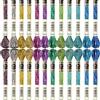 WILLBOND 24 Pezzi Filati da Ricamo Metallico Multicolore Filo da Ricamo Scintillante Filo di Poliestere Punto Croce per Bracciali dell'Amicizia DIY